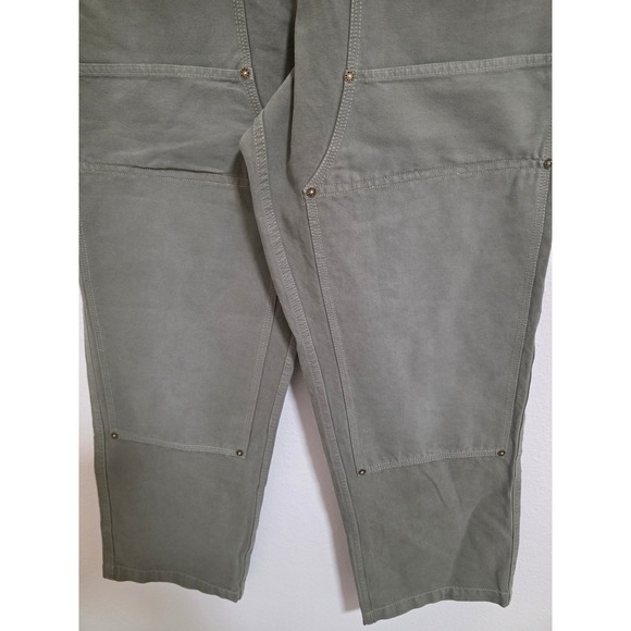 Free People Utility Workwear Cargo Pants Olive Green Drawstring Waist Size S - Picture 2 of 6